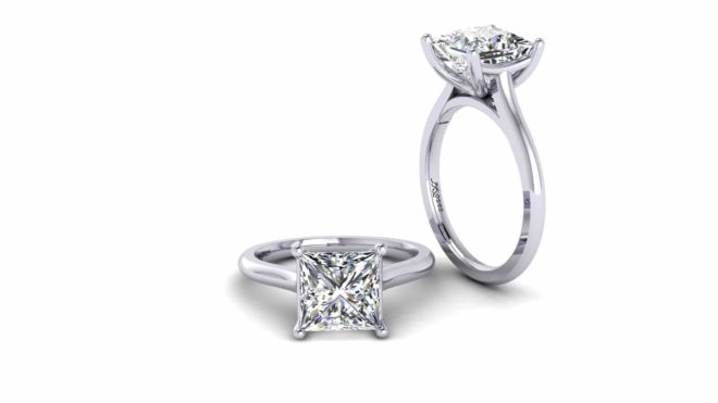 20246_MartinTerri_ Princess cut diamond silver ring