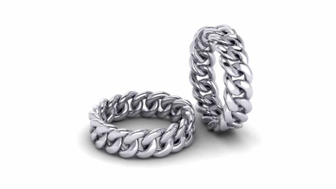 link silver mens ring