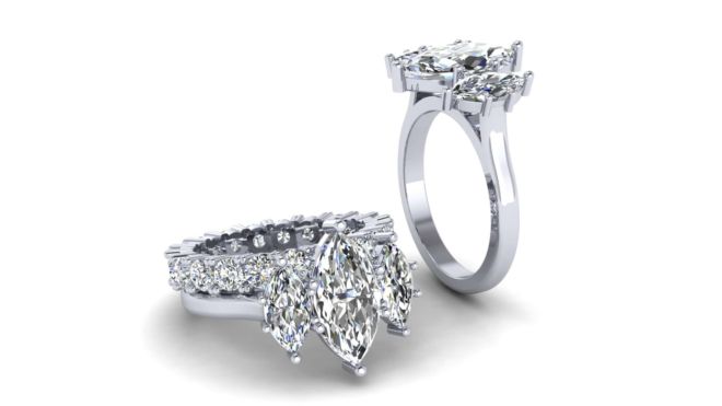 002886_ Newton Karen _ 3 stone Marq diamond ring remake - Copy