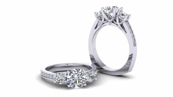 24643_ Priscilla David _ Diamond and gold wedding ring