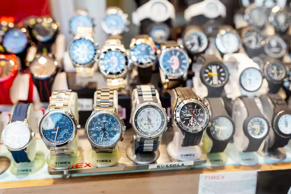 watches on display